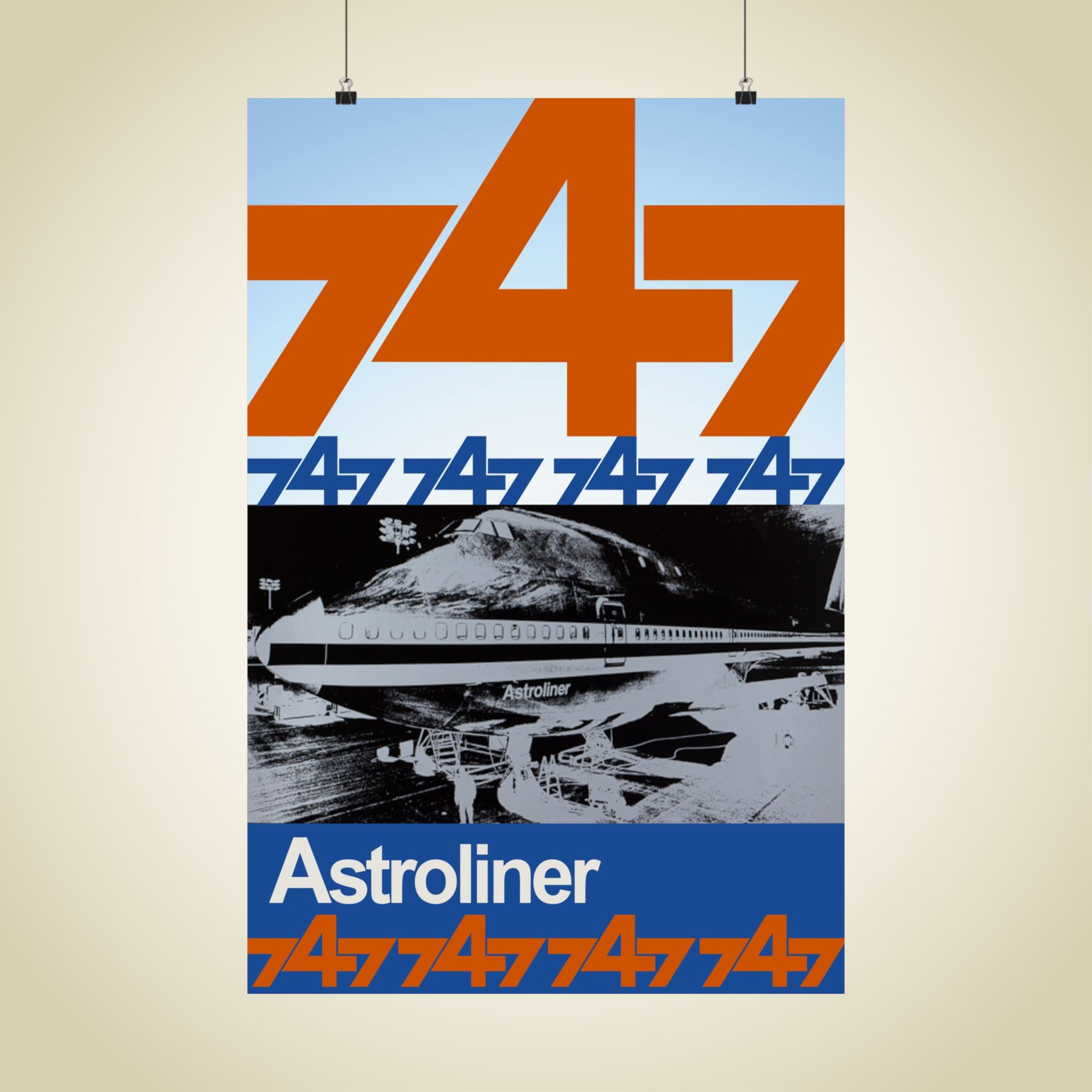 747 Astroliner Matte Aviation Poster