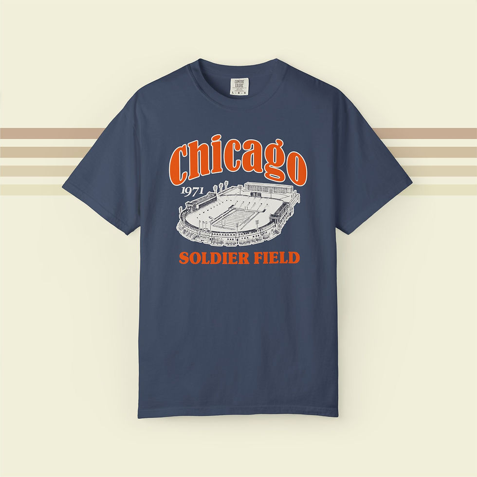 Thumbnail: Chicago Soldier Field Football T-Shirt