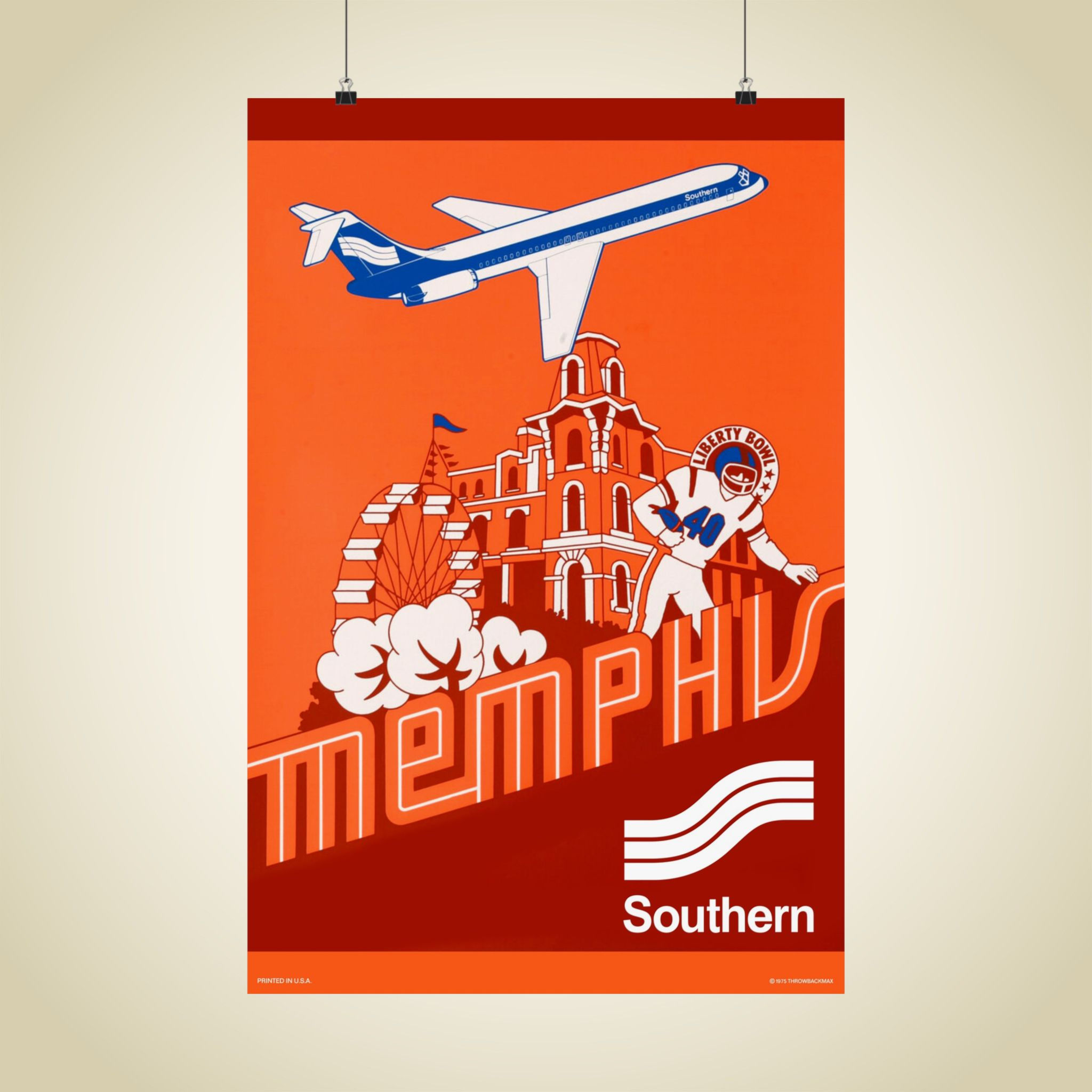 Southern Memphis Matte Aviation Poster 