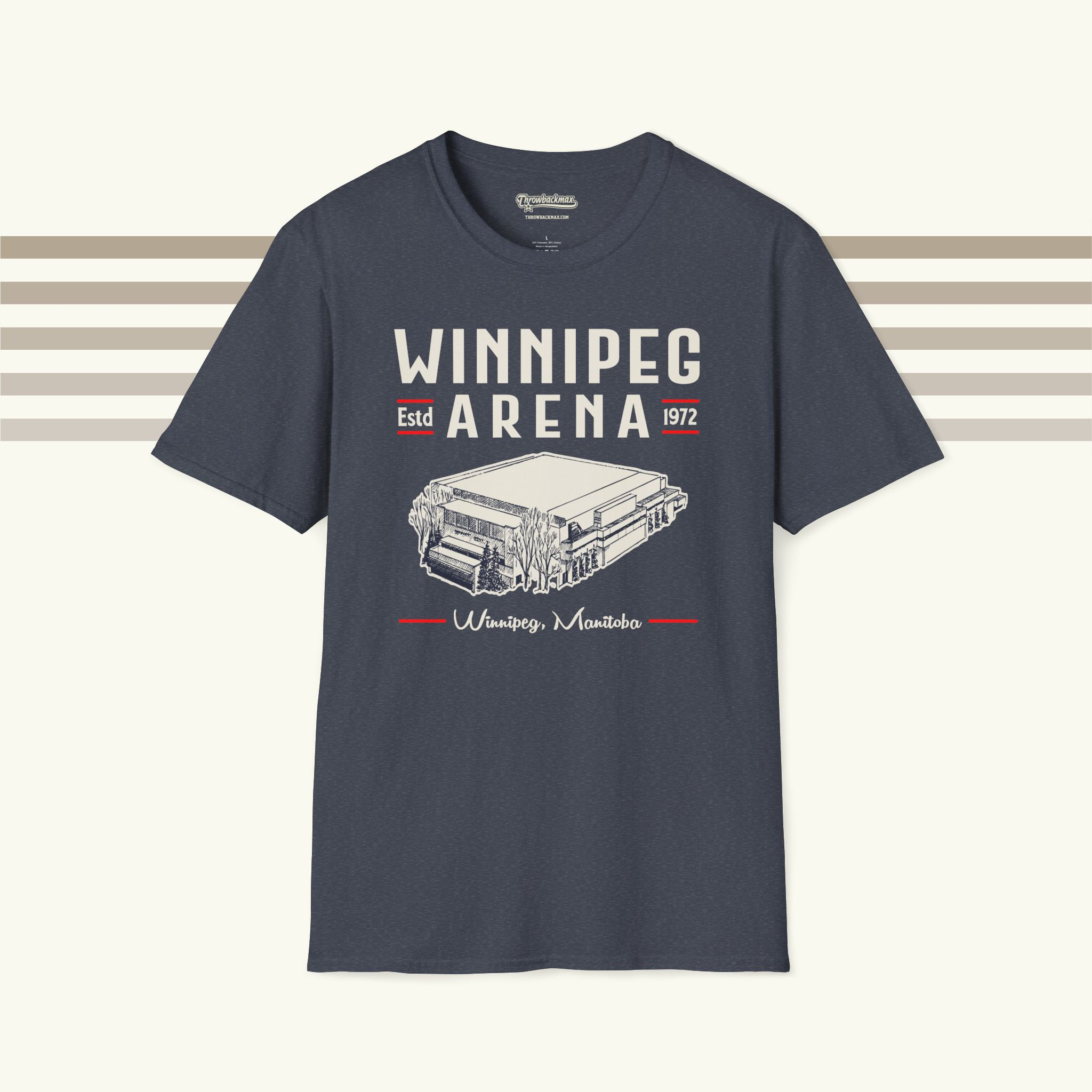 Winnipeg Arena 1972 Premium Arena T-Shirt - Winnipeg Jets NHL Hockey