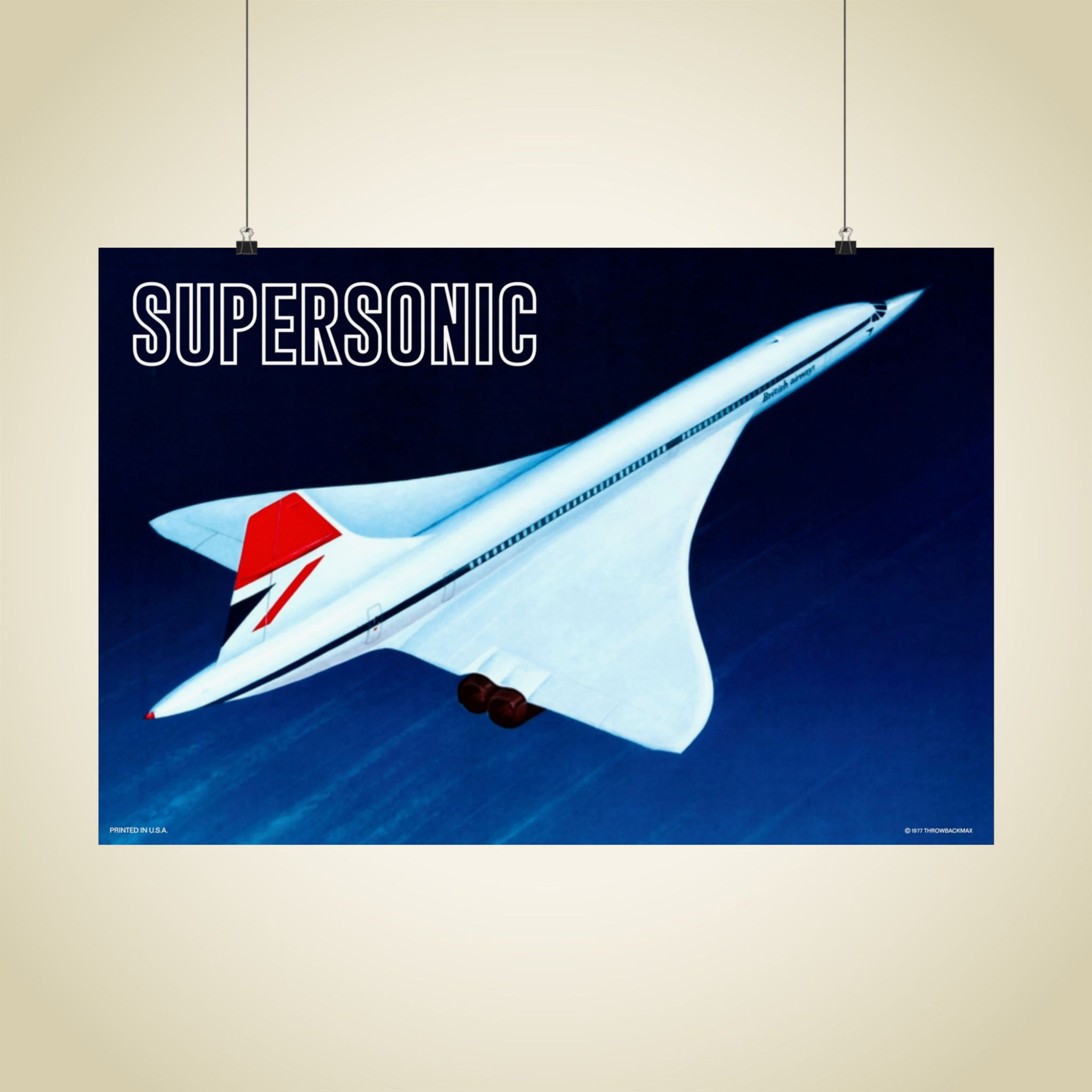 SST Matte Aviation 1977 Poster