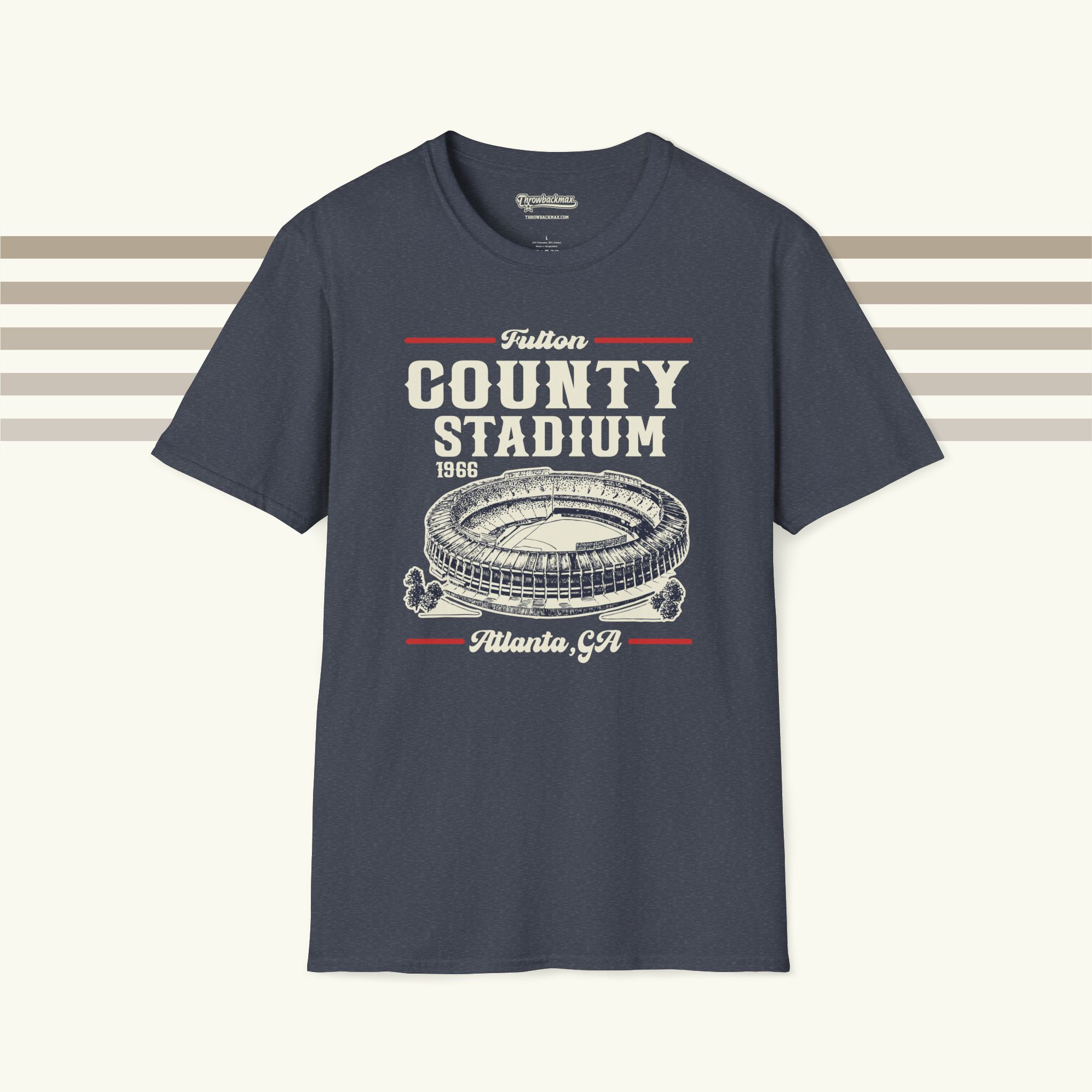 Fulton County Stadium Ballpark Premium T-Shirt - Atlanta Braves Baseball