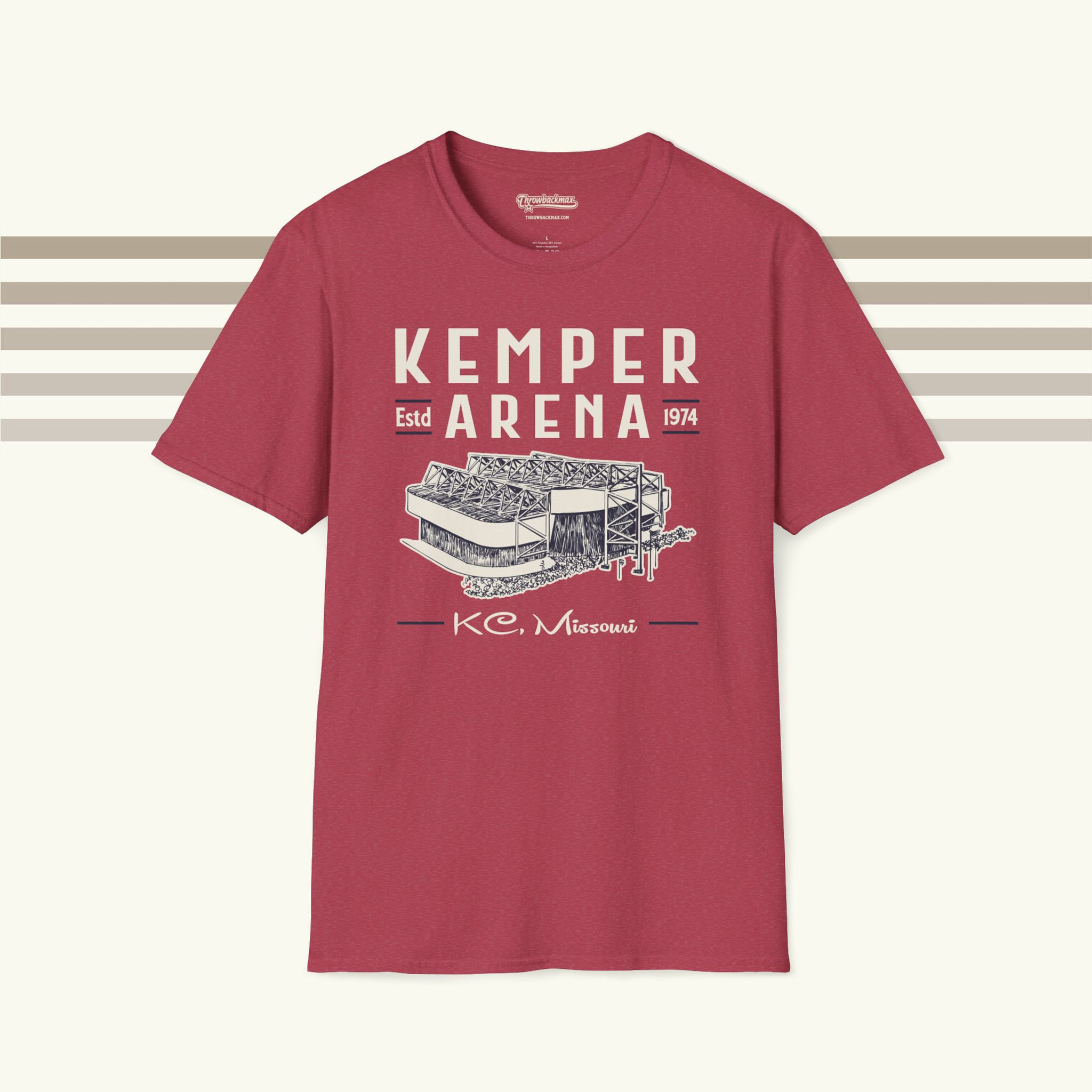 Kemper Arena 1974 Premium Arena T-Shirt - KC Scouts NHL Hockey
