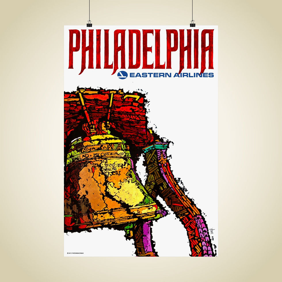 Eastern Philly 1972 Matte Aviation Poster 