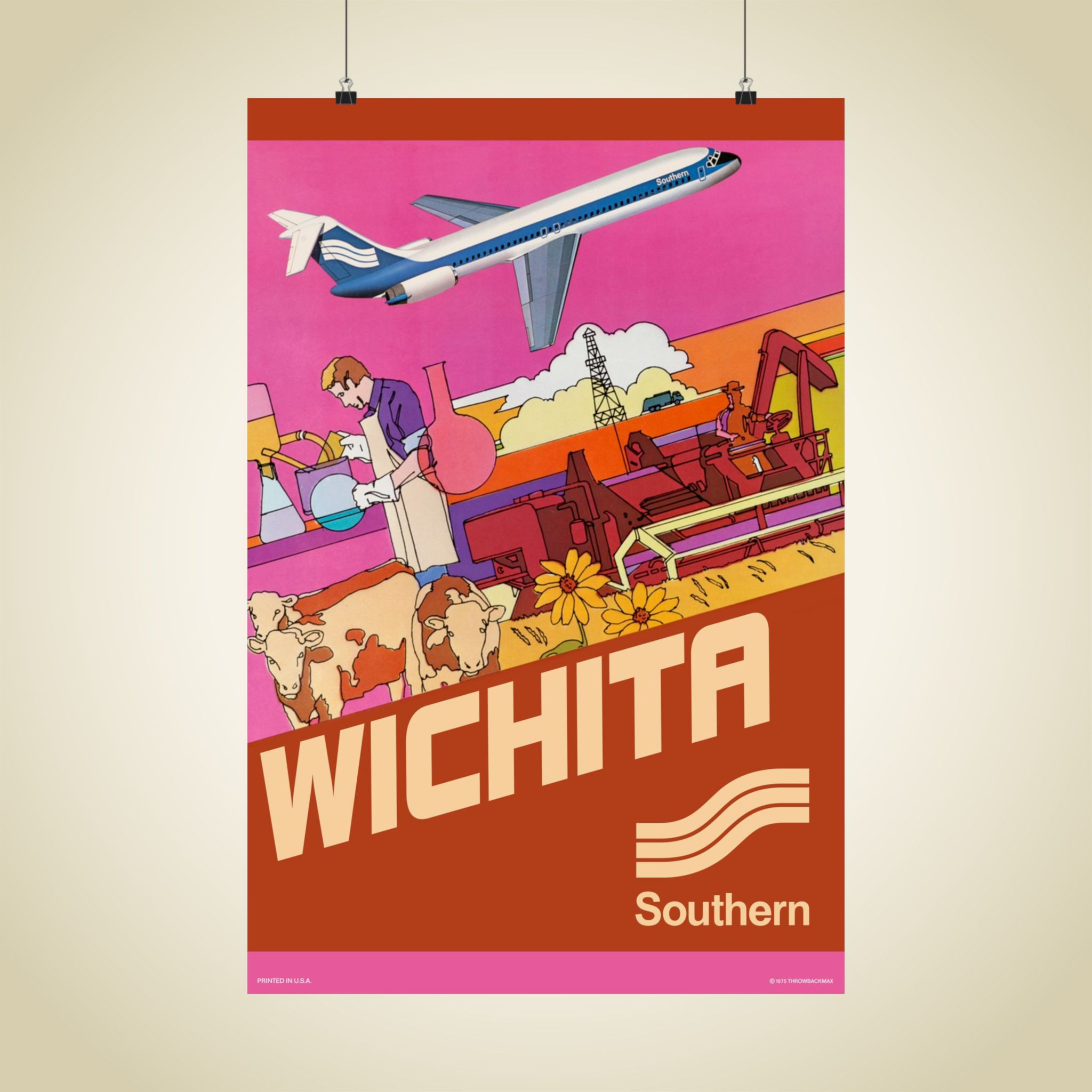 Southern Wichita Matte Aviation Poster 
