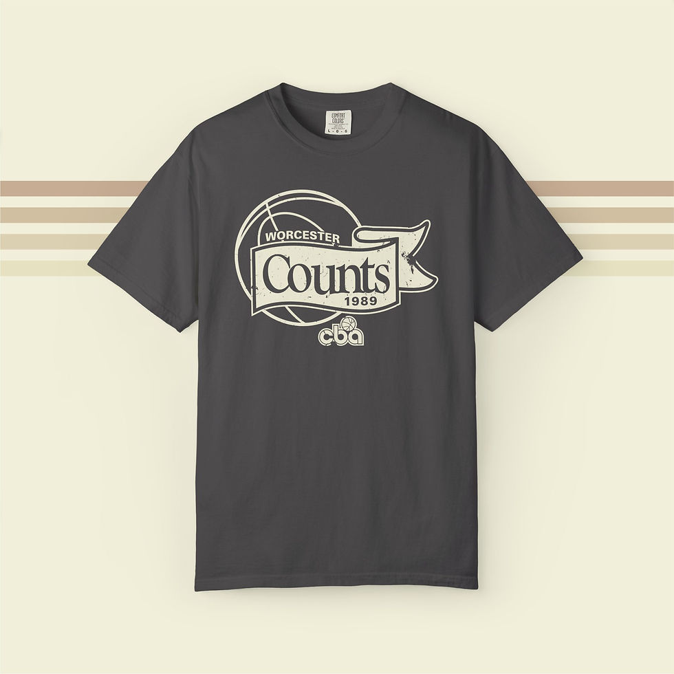 Thumbnail: Worcester Counts Basketball T-Shirt
