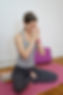 Monica Fauble, Licensed Acupuncturist and Yoga Teacher, of Acupuncture with Monica, hands in meditation
