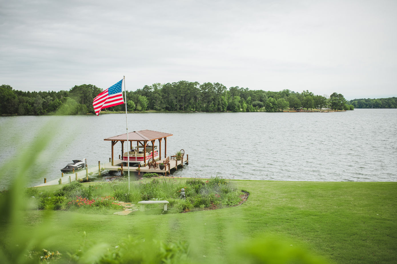 Image of dock on lake Greenwood
