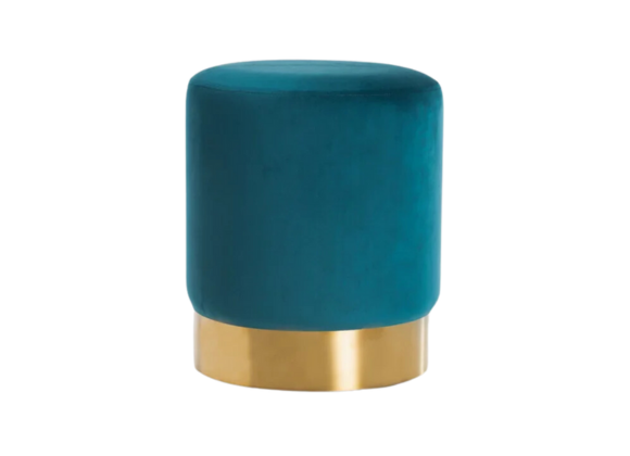 Thumbnail: Neptune Velvet Ottoman