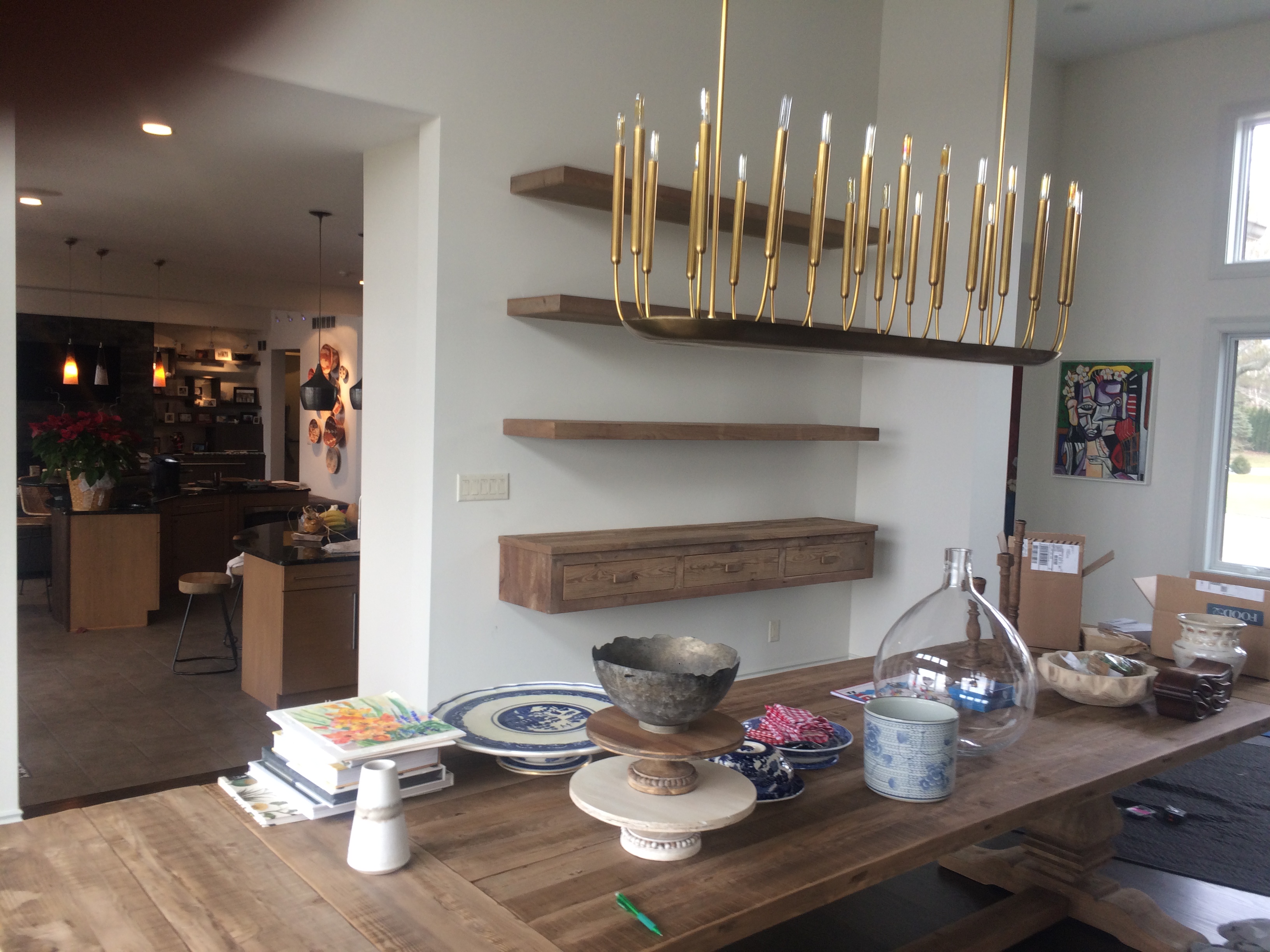 Reclaimed pine Floating
