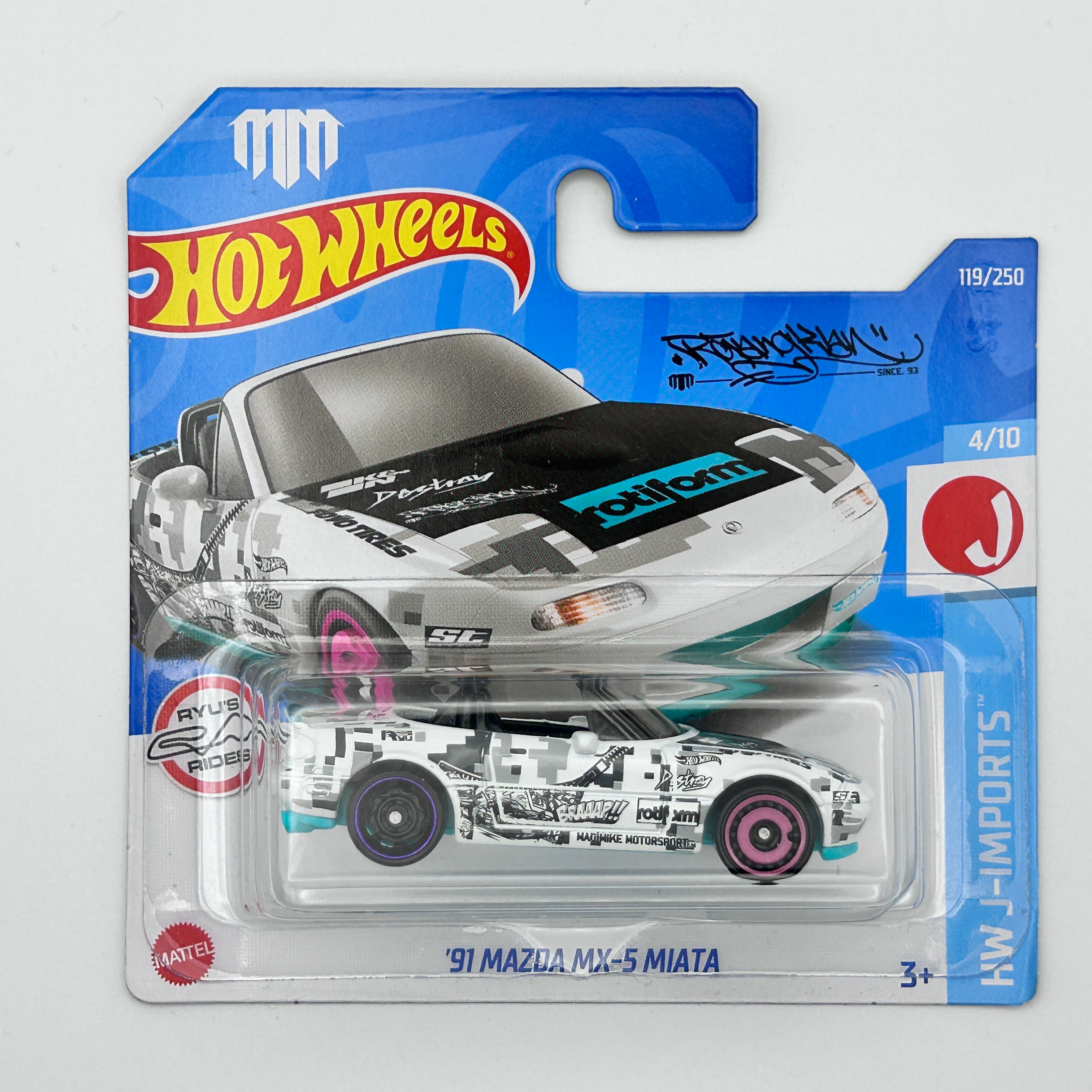 Hot Wheels 91 Mazda MX-5 Miata 1:64 Diecast car