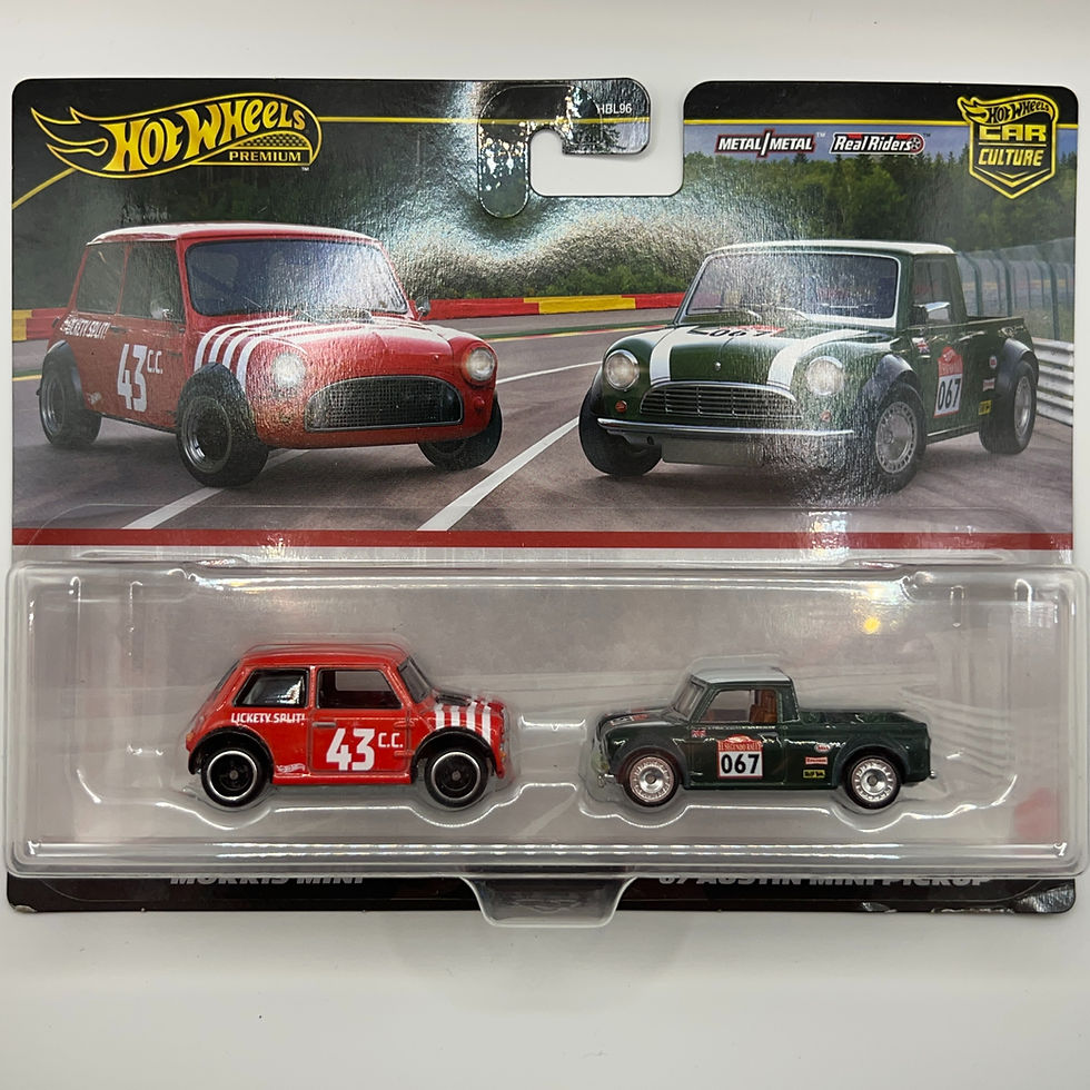 Hot Wheels Premium Car Culture 2-Pack - Morris Mini & '67 Austin Mini Pickup