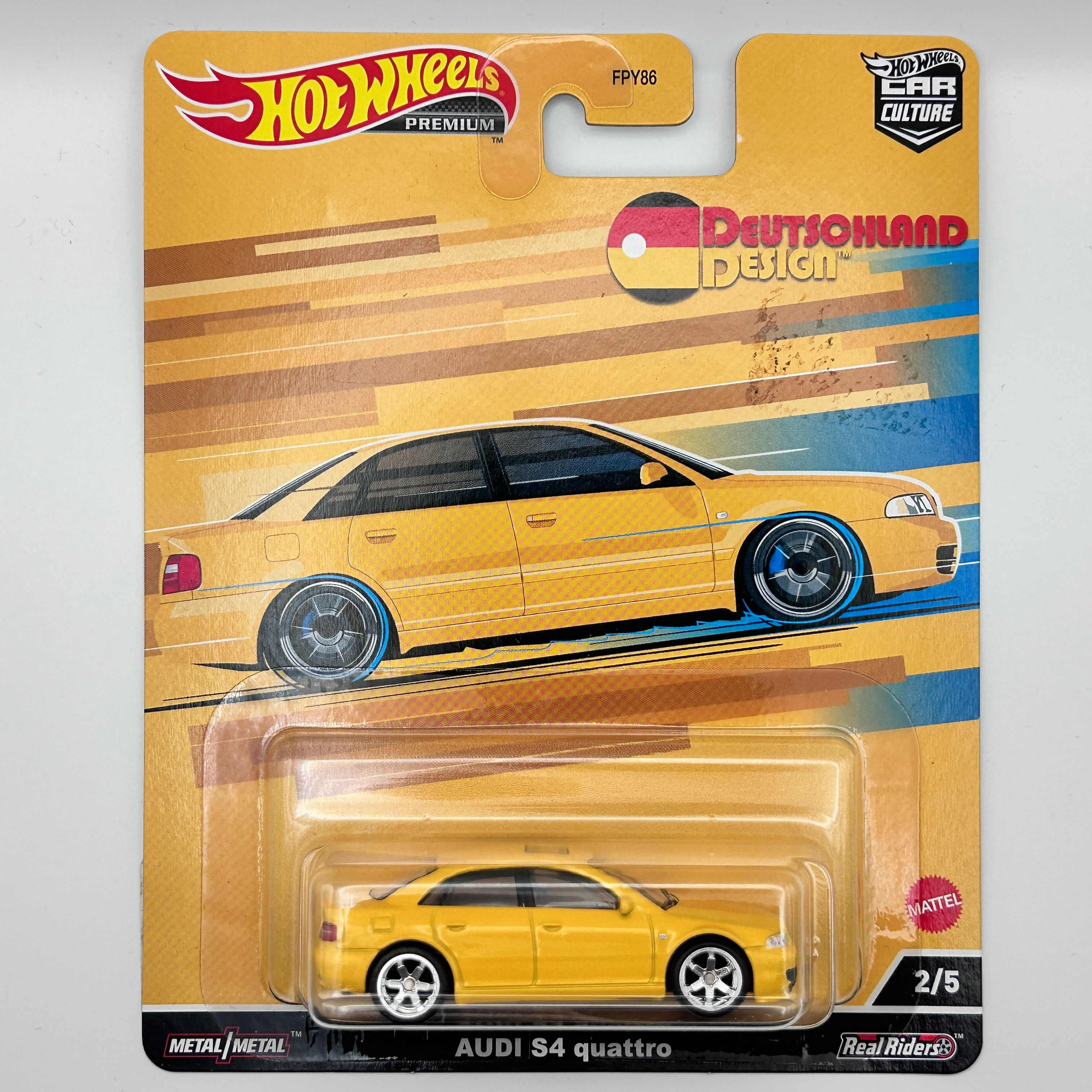 Hot Wheels Premium Deutshland Design Audi S4 Quattro 1:64 Diecast car