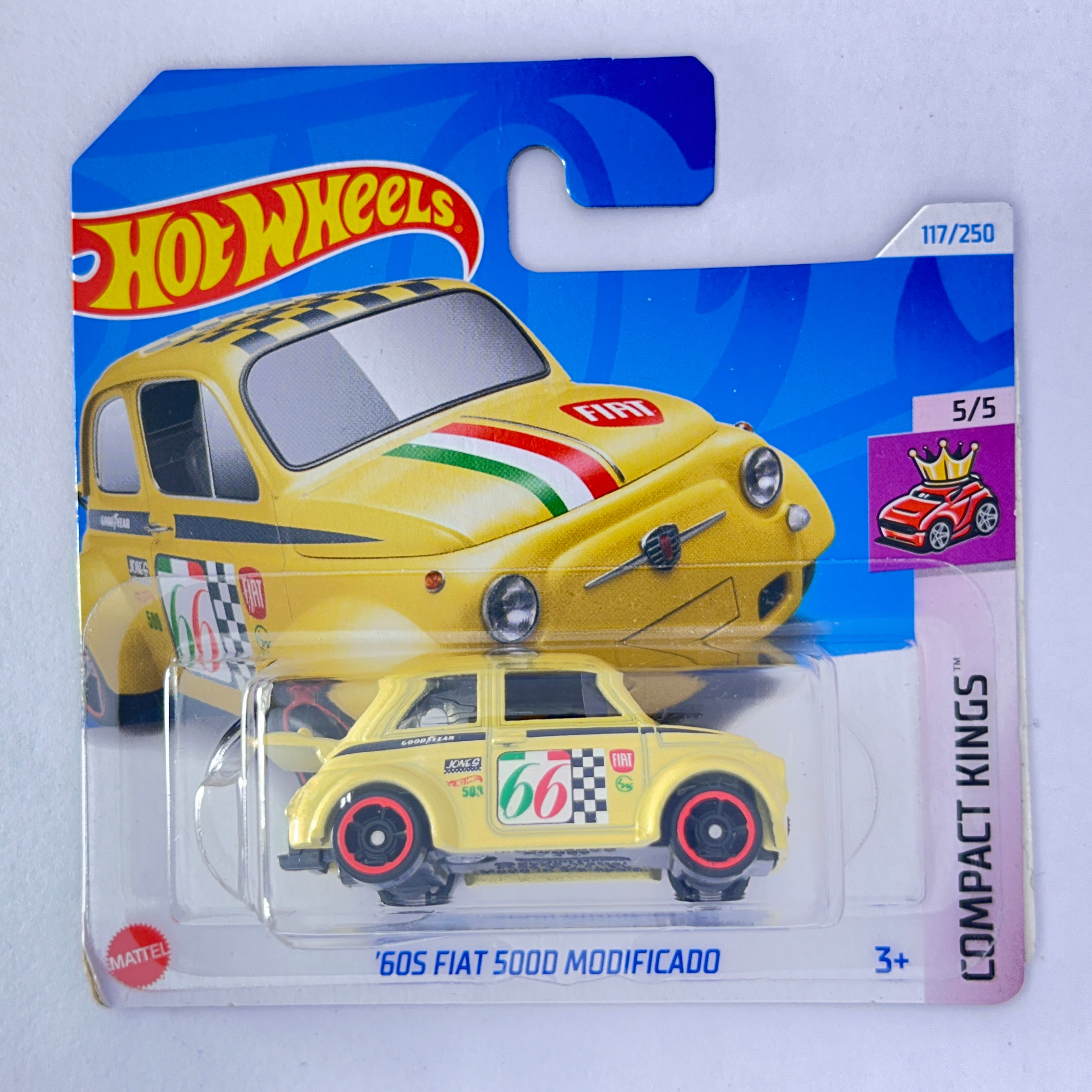 Hot Wheels 60s Fiat 500D Modificado 1:64 scale Diecast model car