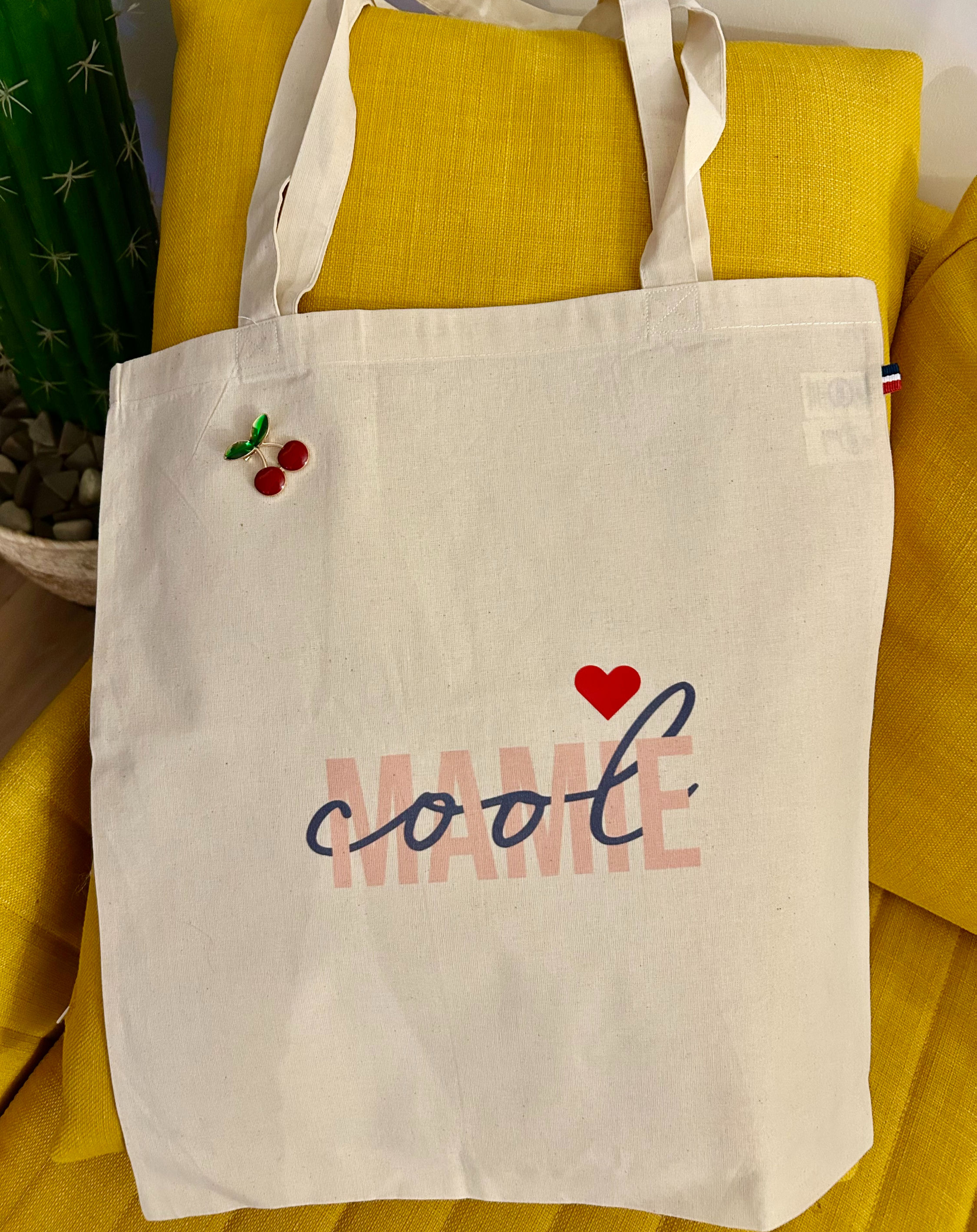 Tote bag "mamie cool" Made in france