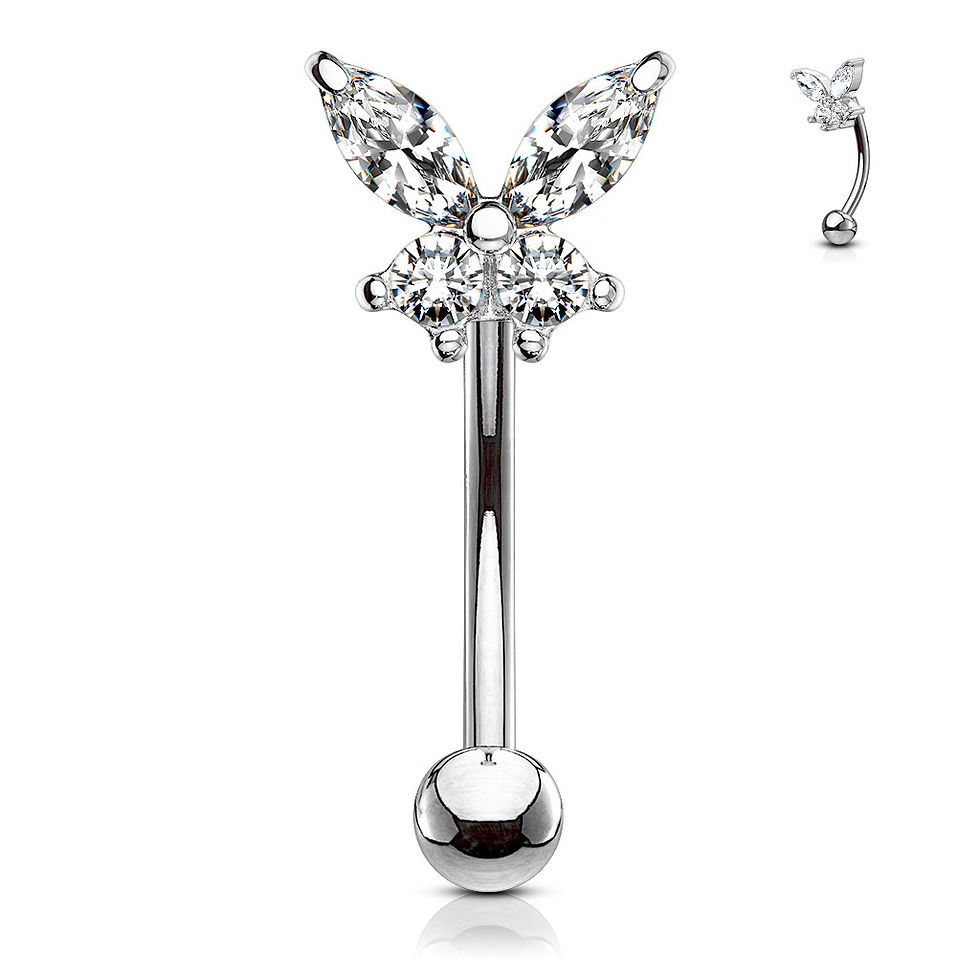 Miniaturbild: Fly Eyes Eyebrow and Belly Ring