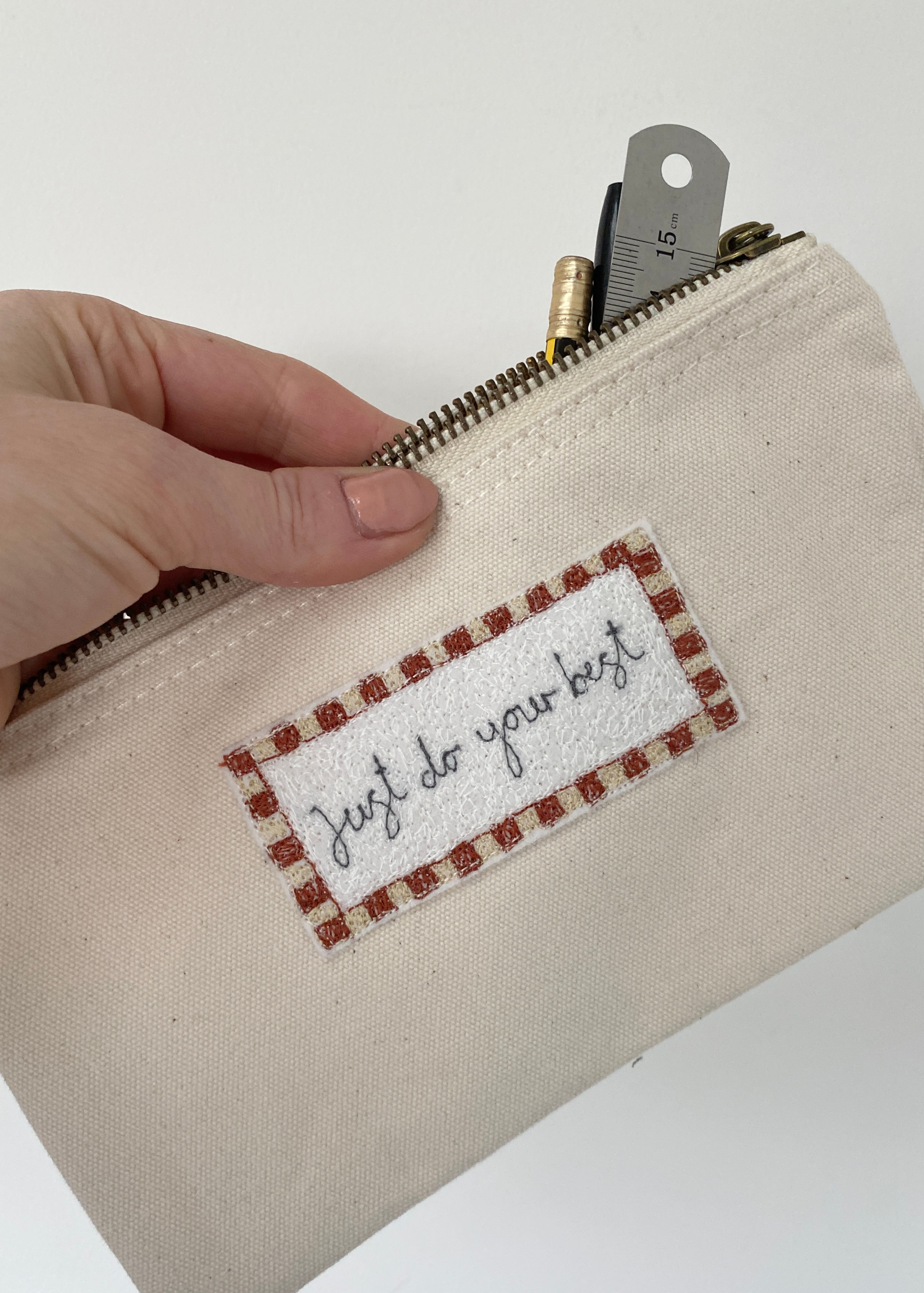 Just Do Your Best Zip Pouch