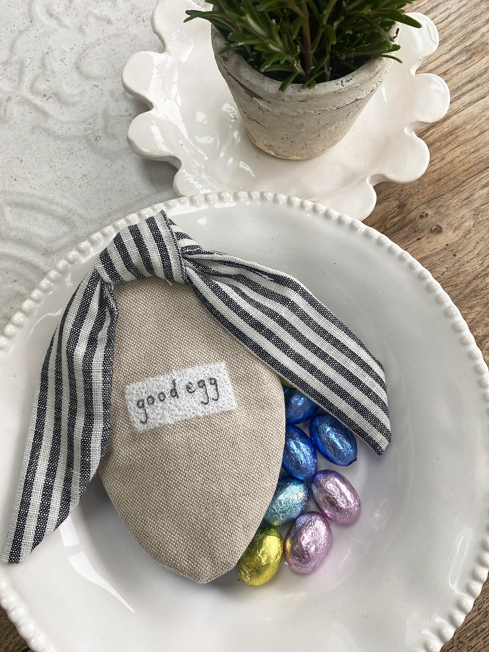 Thumbnail: Embroidered Easter Egg Pouch