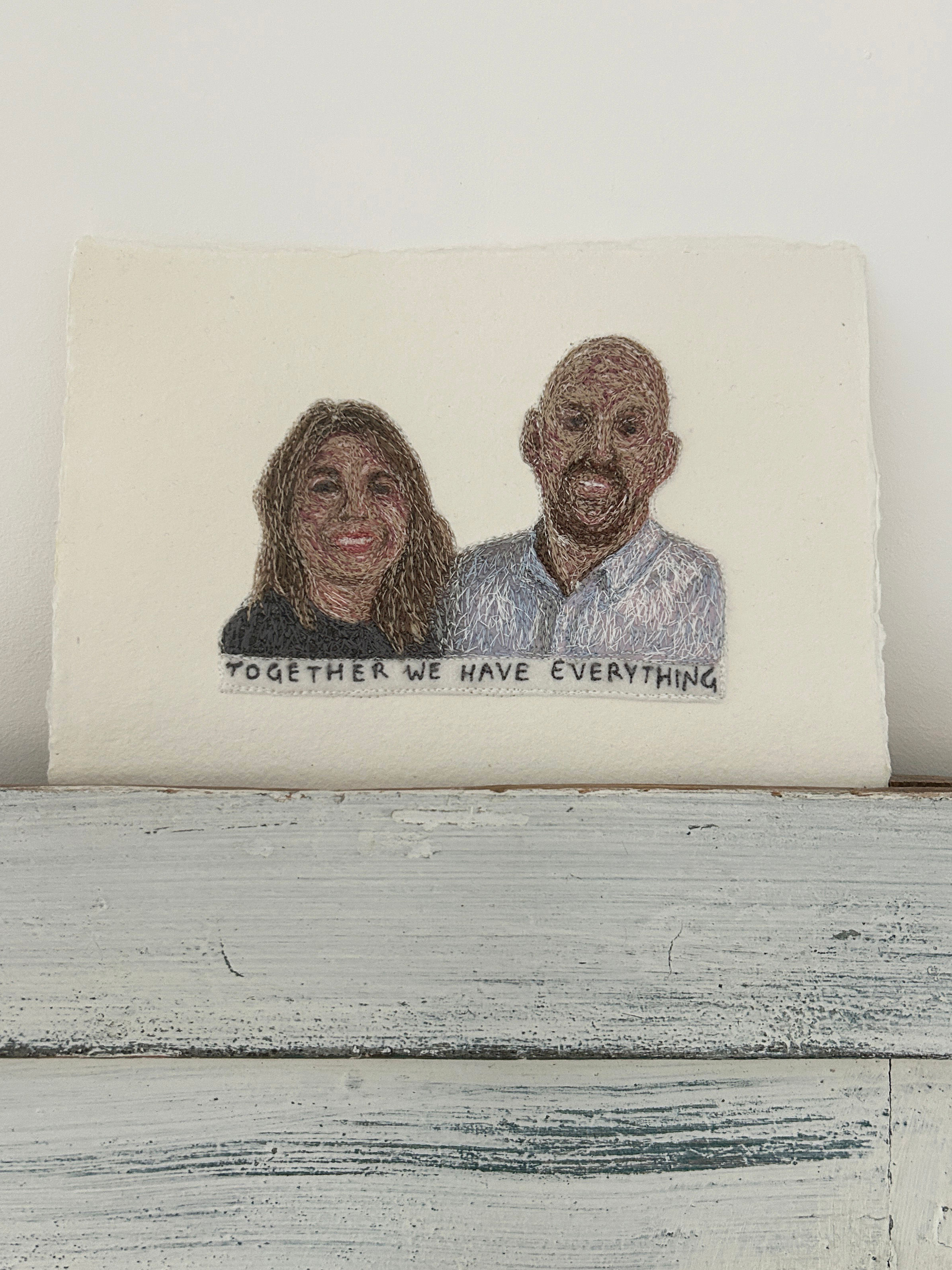 Embroidered Portrait Photograph