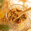 Combination of useful aromatic herbs for tea, bath, cosmetics, picking herbs of healing ca