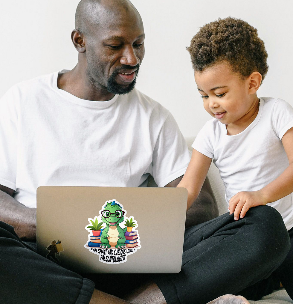 Thumbnail: Dennis, Dino Detective Dennis Dino Affirmation Stickers for Kids + Story