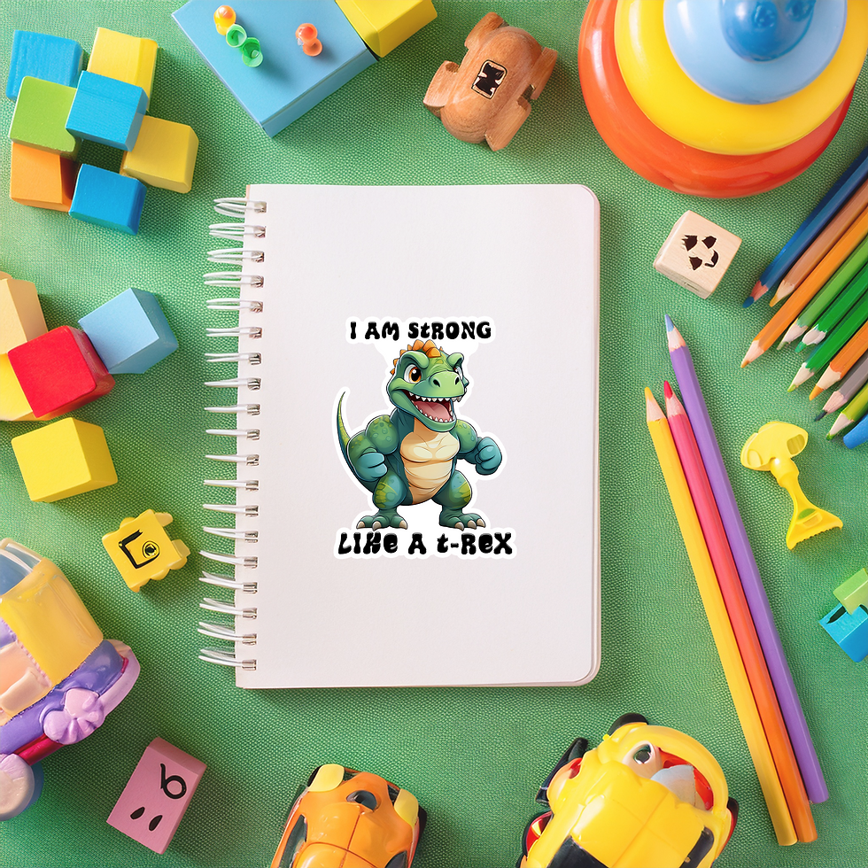 Thumbnail: T-Rex Toughness Rex Dino Affirmation Stickers #6