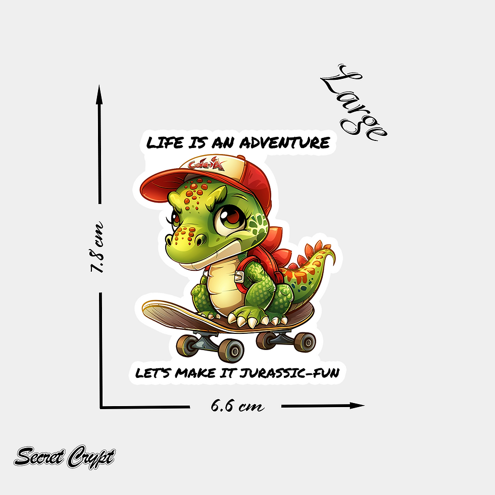 Thumbnail: Jurassic Joy Jazz Dino Affirmation Stickers #19