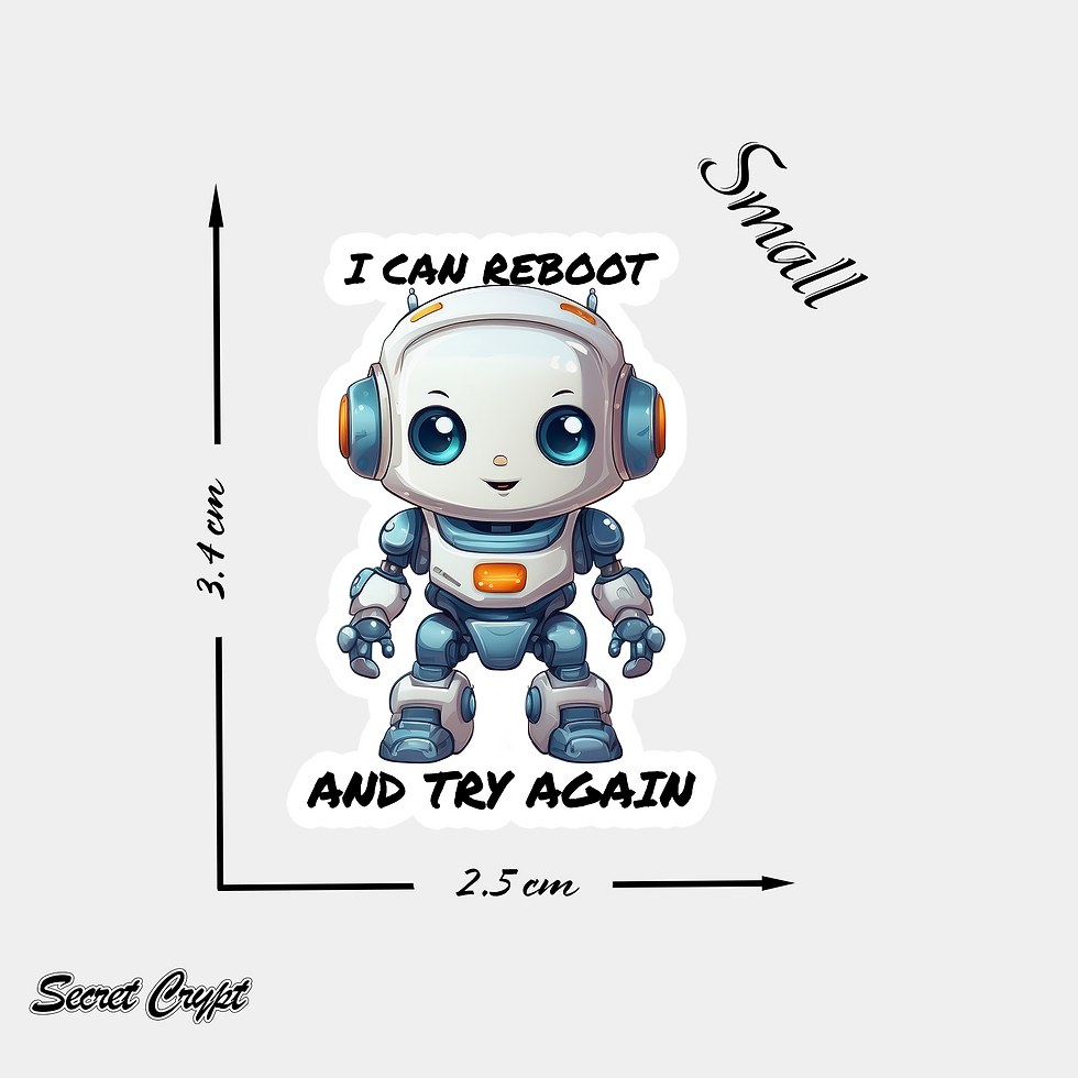 Thumbnail: Reboot Resilience Robot Affirmation Stickers #3