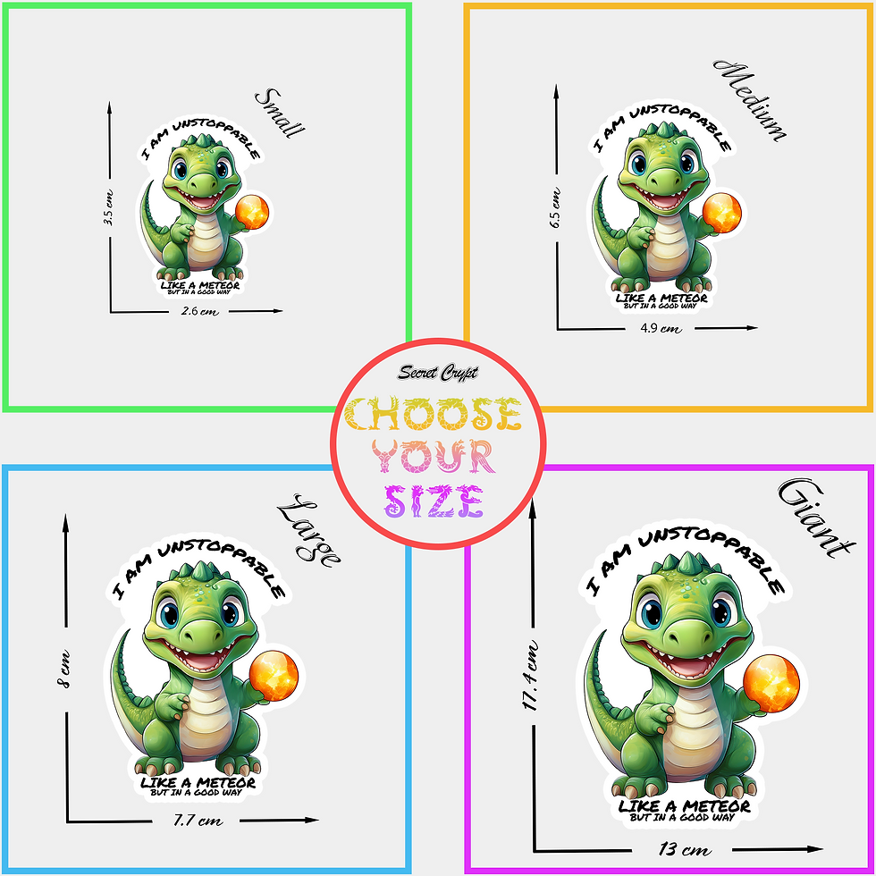 Thumbnail: Unstoppable Meteor Dino Affirmation Stickers #20