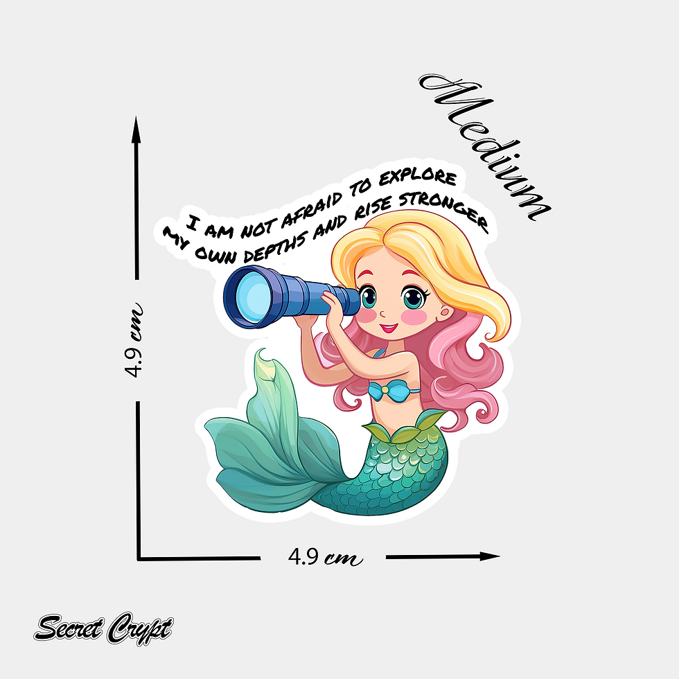 Thumbnail: Depth Diver Mermaid Affirmation Stickers #10
