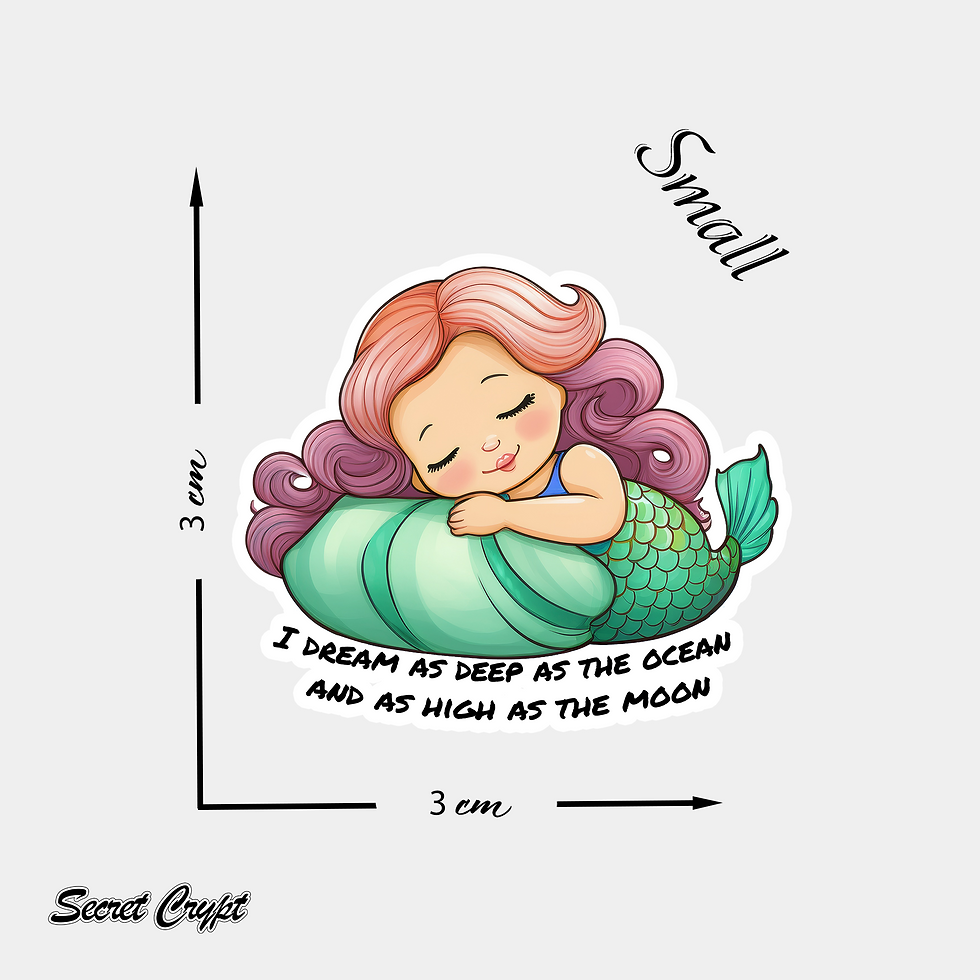 Thumbnail: Moonlit Dreamer Mermaid Affirmation Stickers #6