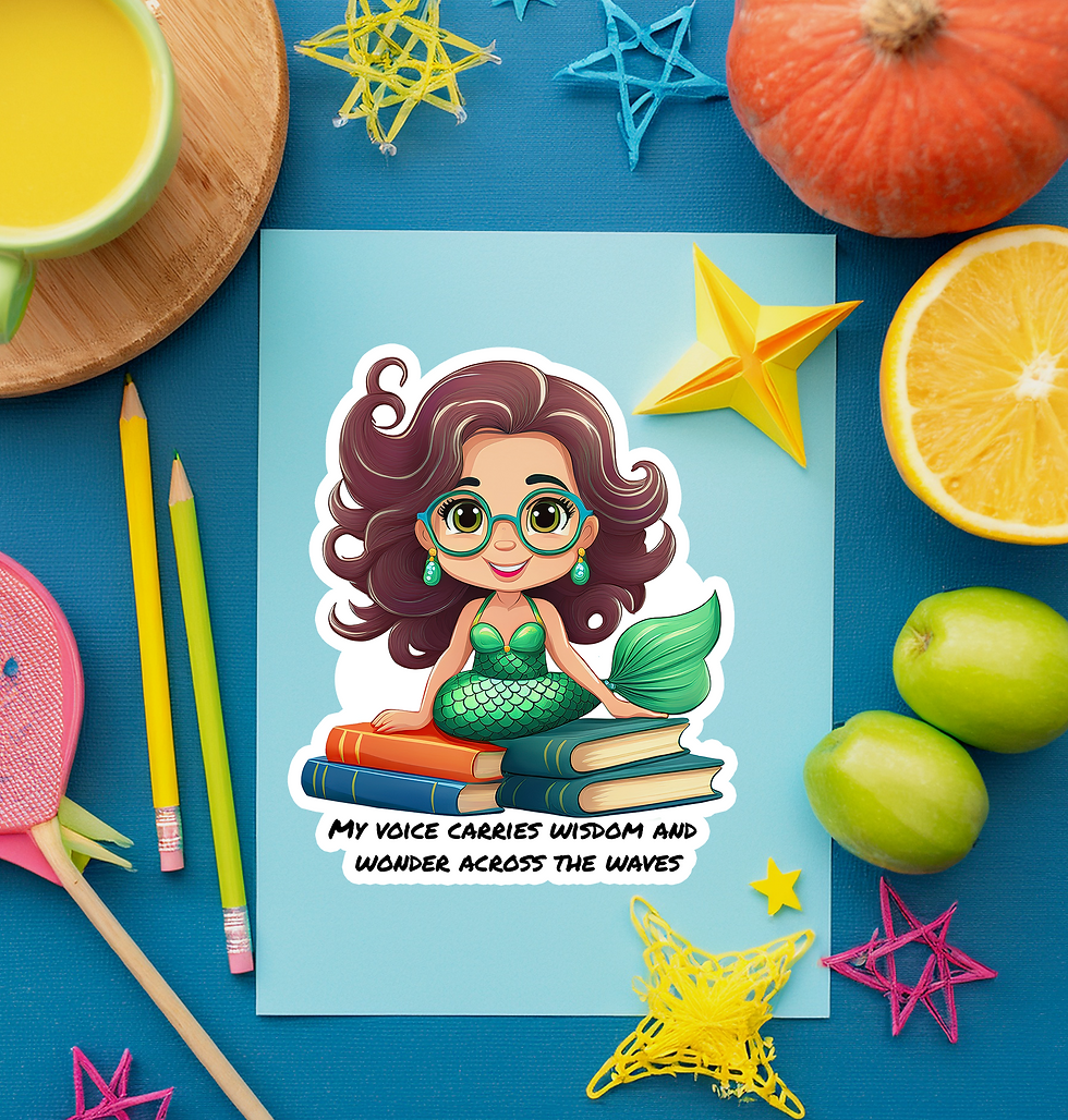 Thumbnail: Lyr, Ocean Voice Mermaid Affirmation Stickers for Kids + Story