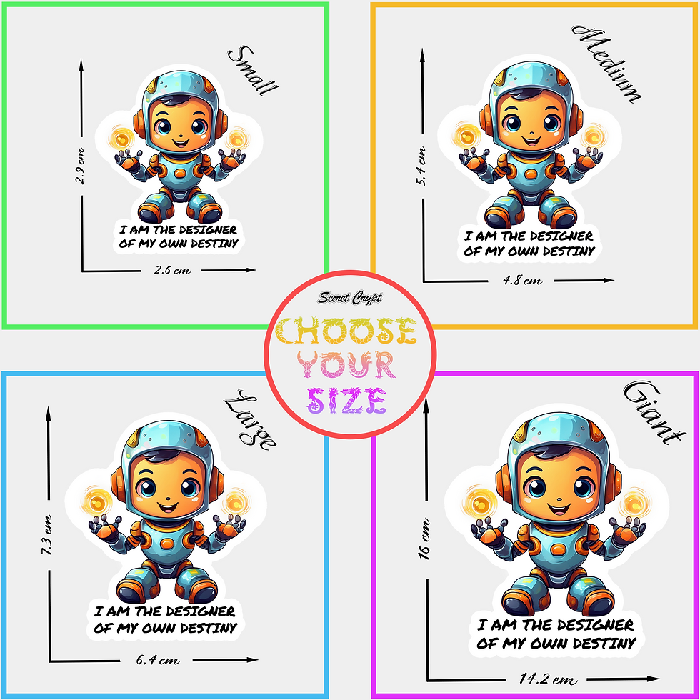 Thumbnail: Destiny Designer Robot Affirmation Stickers #10