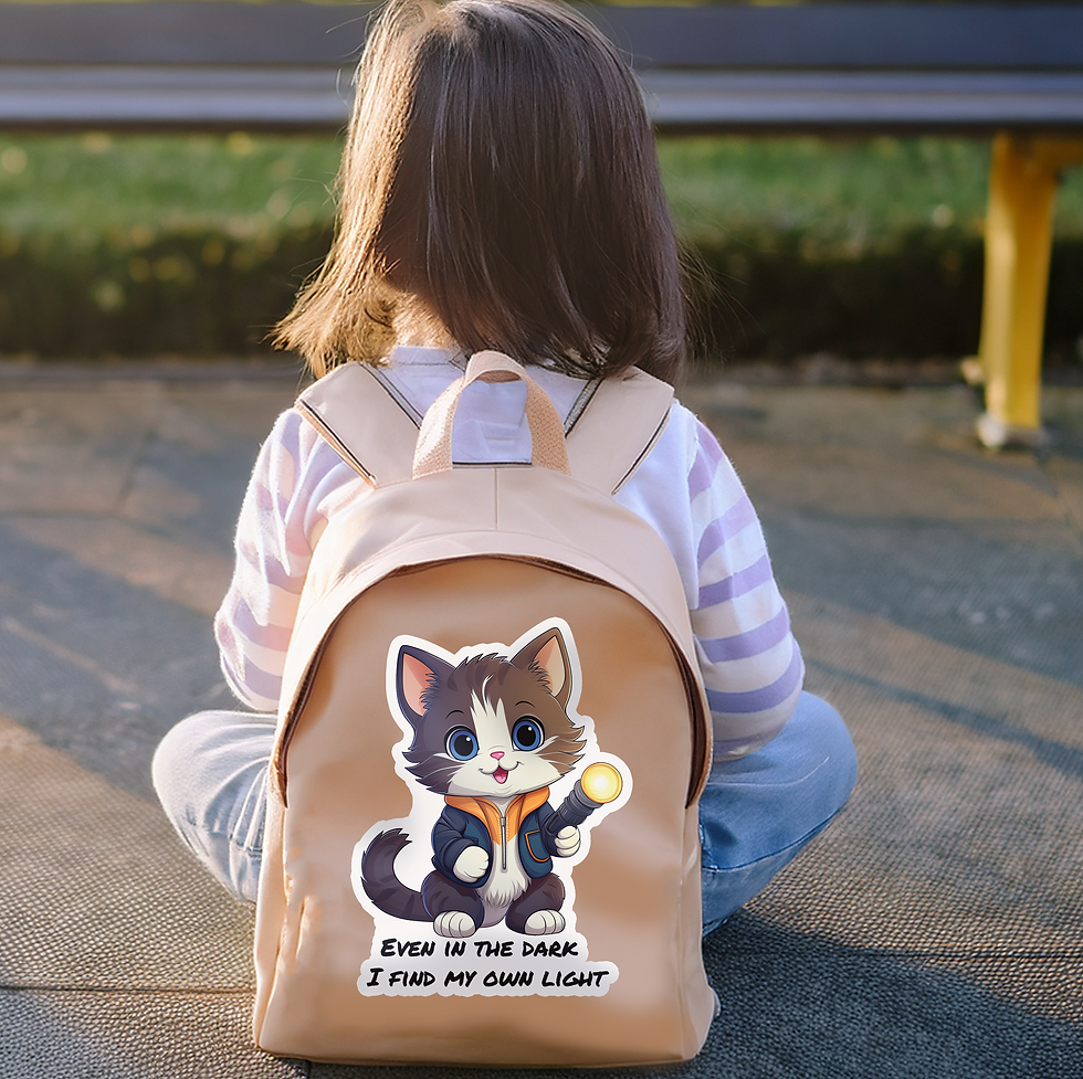 Thumbnail: Kitten Affirmation Set, for Kids, Sticker with Personalized Envelope and Story