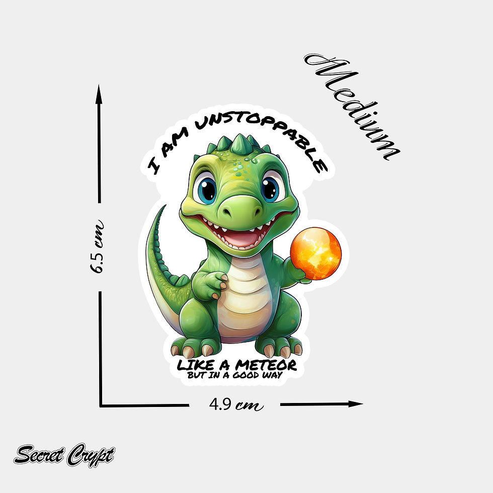 Thumbnail: Unstoppable Meteor Dino Affirmation Stickers #20
