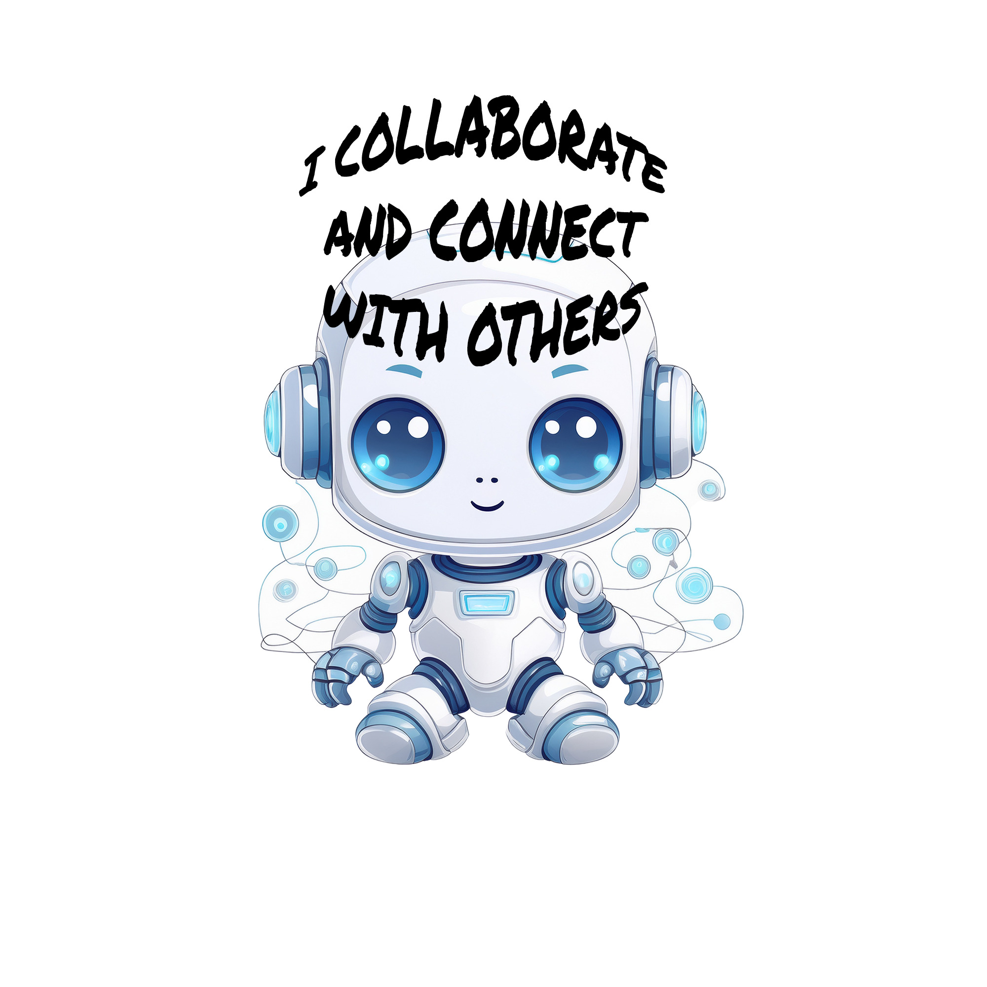 Synced Collaboration Robot Affirmation Stickers #5