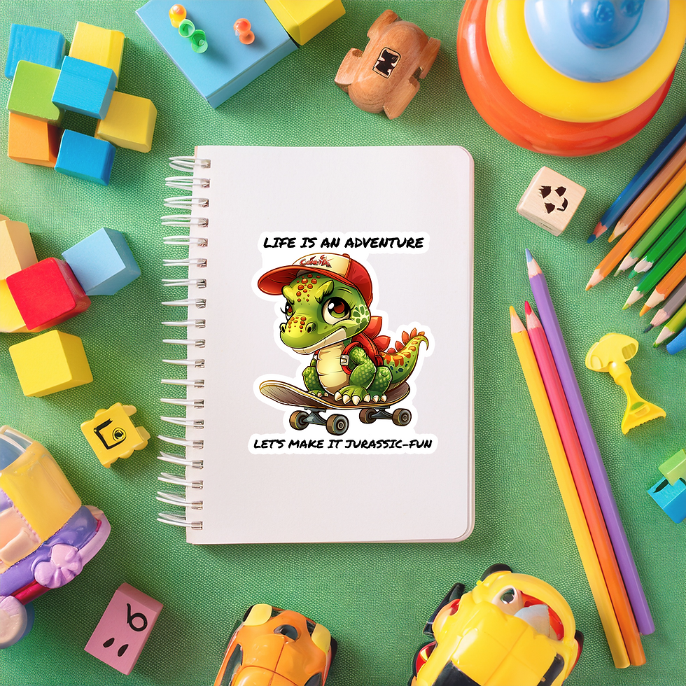 Thumbnail: Jurassic Joy Jazz Dino Affirmation Stickers #19
