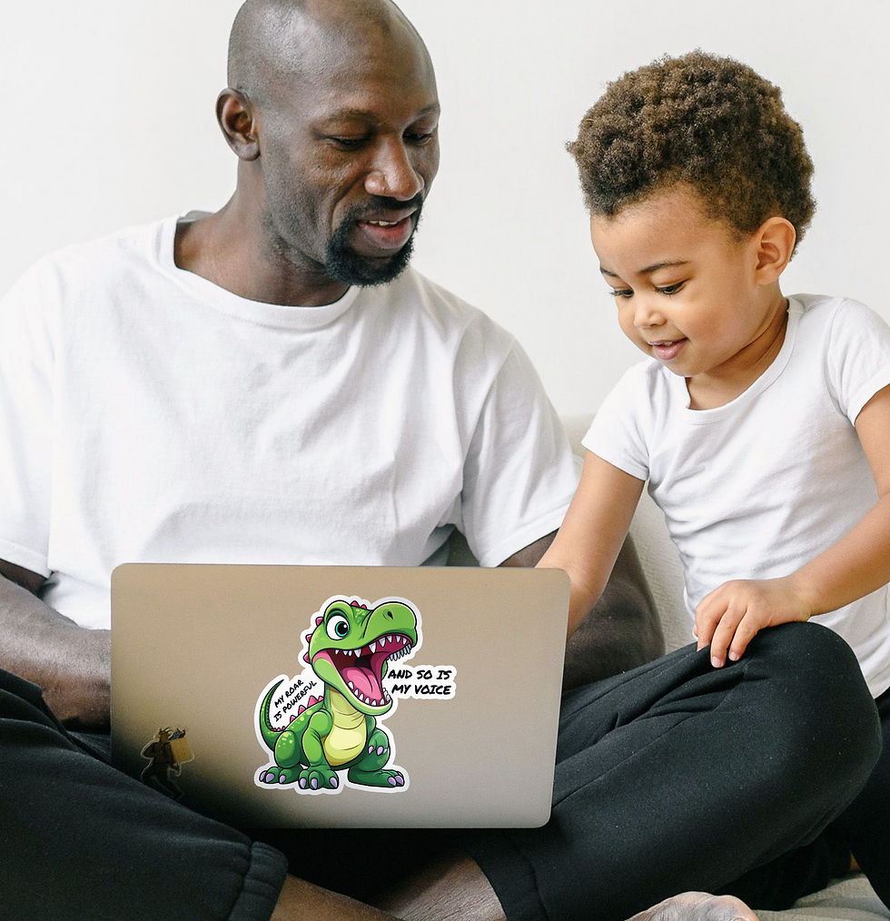 Thumbnail: Rexy, Roar Power Rexy Dino Affirmation Stickers for Kids + Story