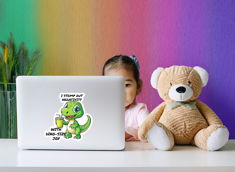 Thumbnail: Joyful Stomper Jax Dino Affirmation Stickers #14