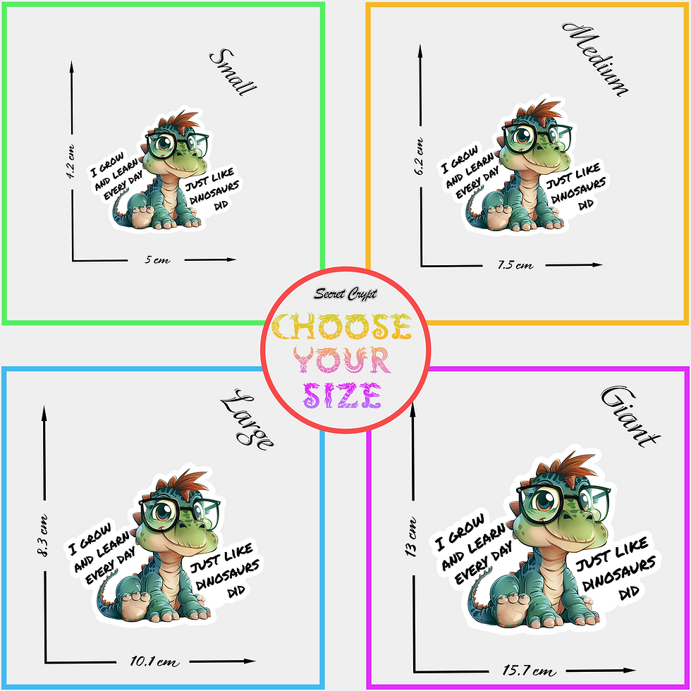 Thumbnail: Dino Affirmation Set, for Kids, Sticker with Personalized Envelope and Story
