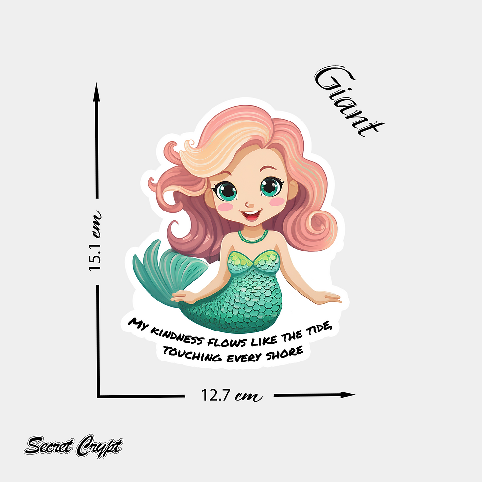 Thumbnail: Tidal Kindness Mermaid Affirmation Stickers #2