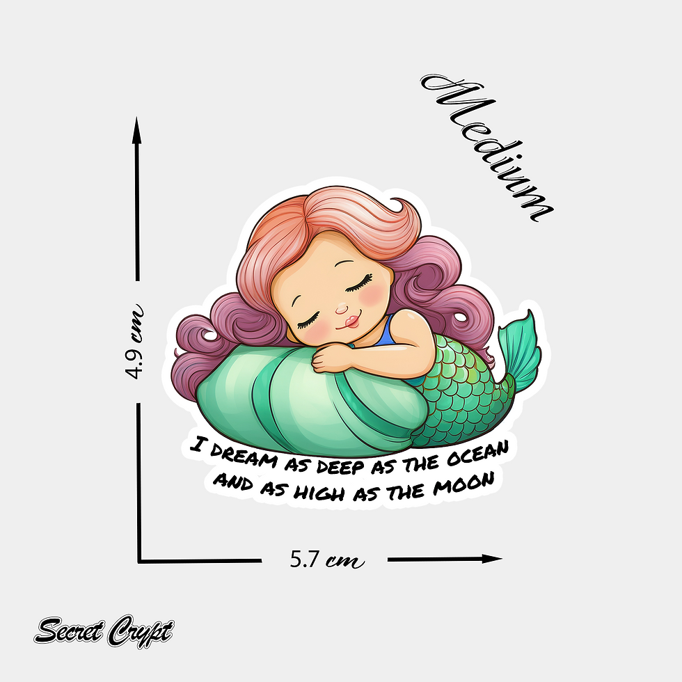 Thumbnail: Moonlit Dreamer Mermaid Affirmation Stickers #6