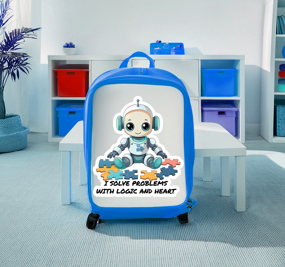 Thumbnail: Logic & Heart Circuitry Robot Affirmation Stickers #9