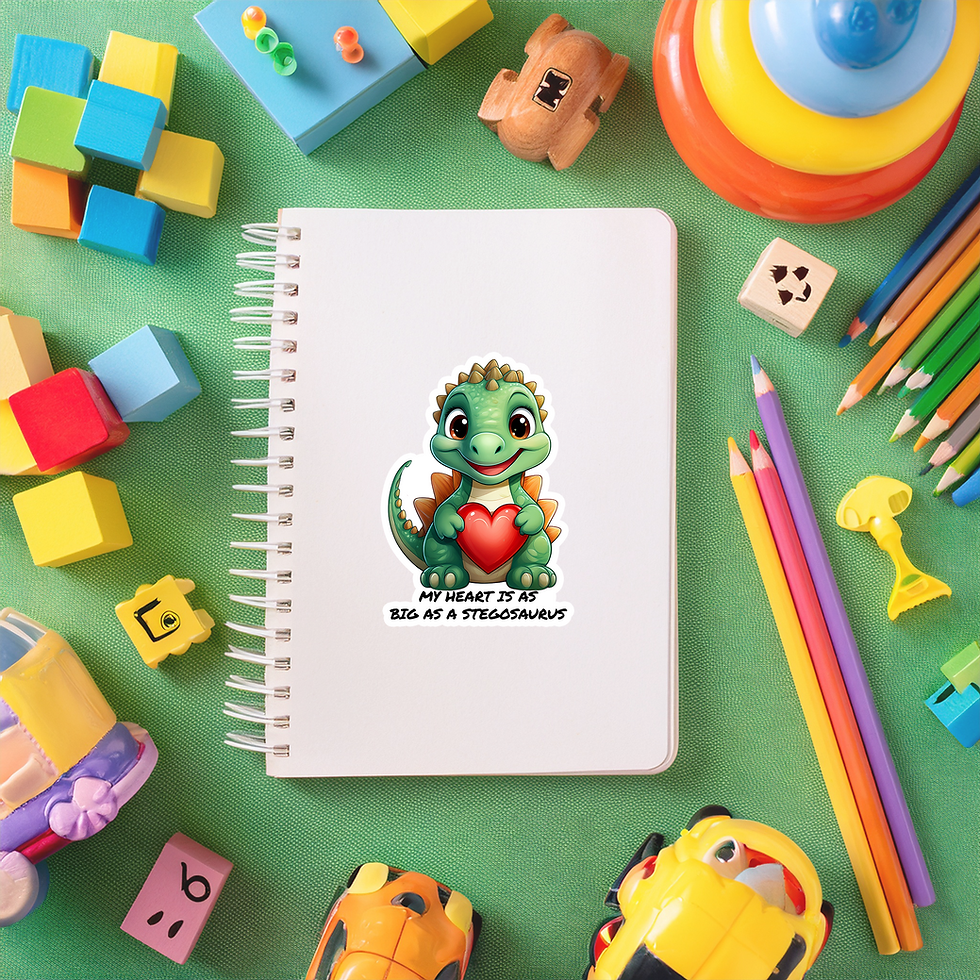 Thumbnail: Dino Affirmation Set, for Kids, Sticker with Personalized Envelope and Story