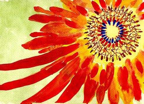 RED SUNFLOWER BLUE CTR.jpeg