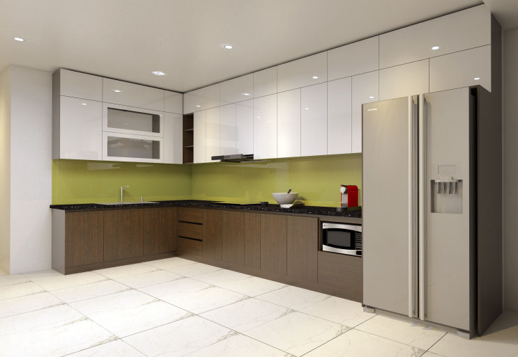 Thumbnail: Tủ bếp gỗ MDF kháng ẩm