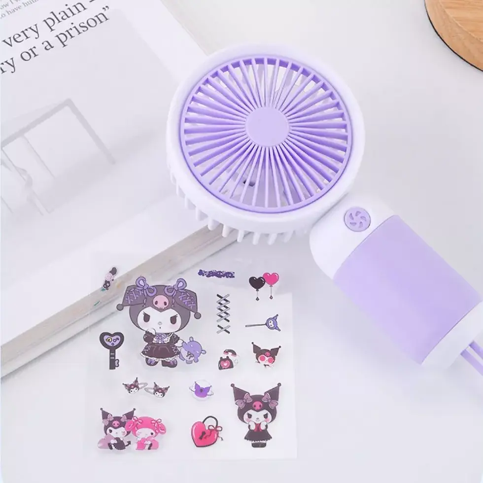 Küçük resim: Inovaxis Sticker Taşınabilir Mini Fan, Kalemtraşlı Şarjlı Mini Vantilatör