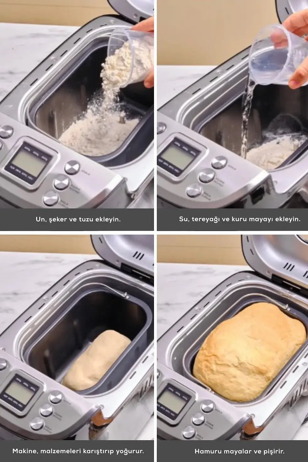 Küçük resim: Karaca BakeXL Reçel, Yoğurt, Hamur Yoğurma ve Ekmek Yapma Makinesi Çift Bıçaklı