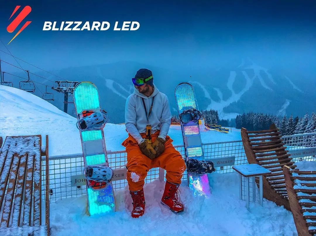 LED light snowboard: Run with Style and Safety