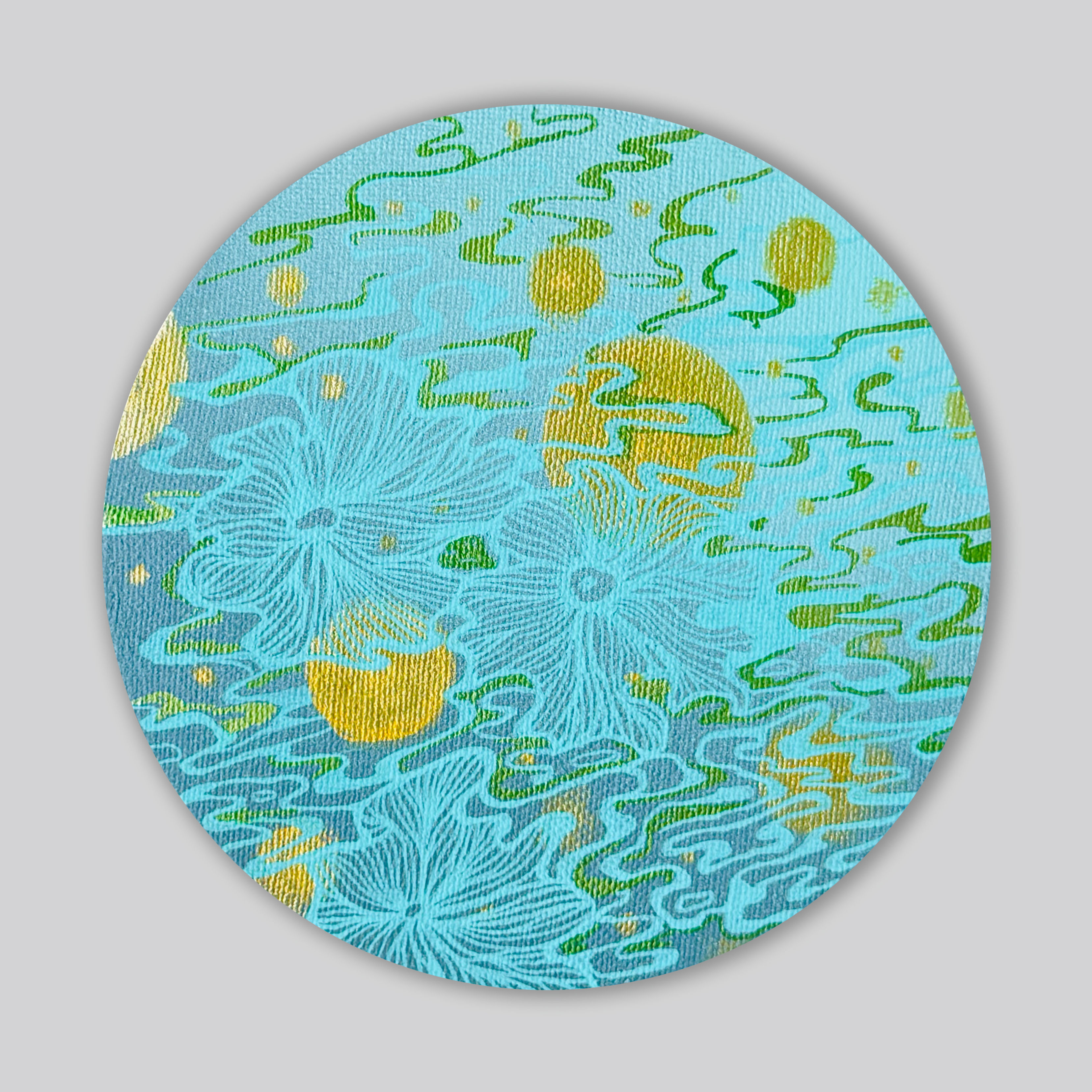 15cm ゼンタングル原画 No.14｜小さな円に宿る物語